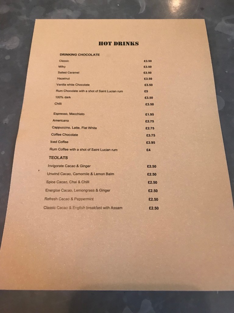 Rabot 1745 christmas menu